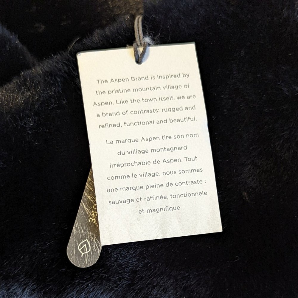 Aspen Faux Fur 100% Polyester Neck Wrap Warmer Beautiful Soft Black New Gift NWT - Picture 3 of 3